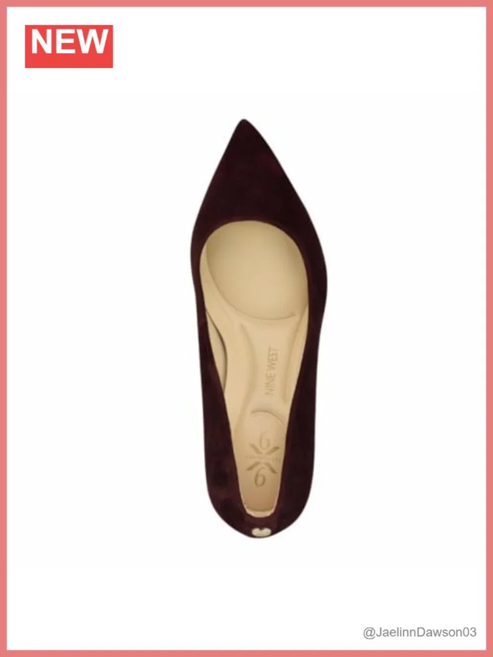 Nine West Kuna 9x9 Pointy Toe Pump, Kitten Heel Suede Slip On